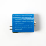 RC servo tester showing label with instructions for manual, neutral, and automatic window wiper modes
