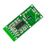 Back side of RCWL-0516 microwave Doppler radar motion sensor module showing electronic components and circuit traces
