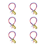 6mm 650nm 5mW Red Laser Diode Module for Arduino & Raspberry Pi — 6-Pack; 6 complete units shown