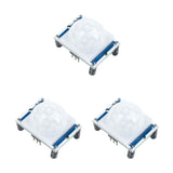 HC-SR501 PIR Motion Sensor for Arduino & Raspberry Pi — 3-Pack; 3 complete units shown