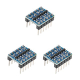 Pre-Soldered I2C Logic Level Converter 3.3V-5V Bi-Directional for Arduino, Raspberry Pi, ESP32 & Pico — 3; 3 complete units shown