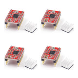 A4988 Pre-Soldered Stepper Motor Driver with Heatsink for 3D Printers & Arduino — 4-Pack; 4 complete units shown