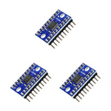 TXS0108E Pre-Soldered 8-Channel Logic Level Converter for Arduino, Raspberry Pi, ESP32 & Pico — 3; 3 complete units shown
