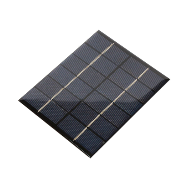 110 x 136mm 6V 2W solar panel showing solar cells and wiring detail