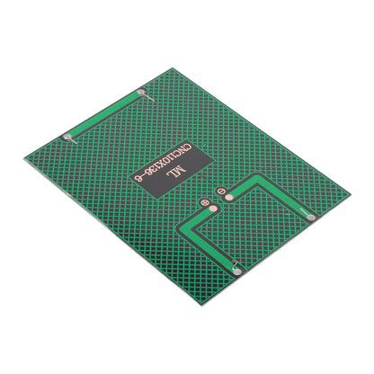 Back side of 110 x 136mm 6V 2W solar panel showing circuit pattern and solder points