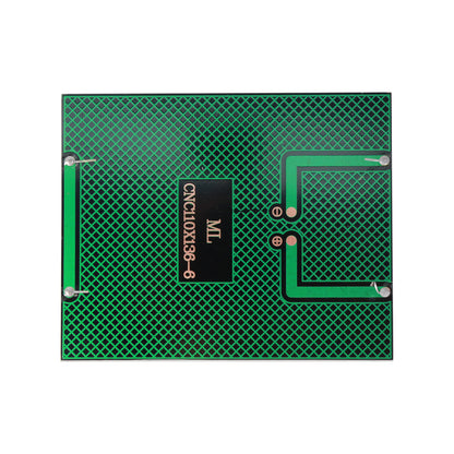 Backside view of 110x136mm 6V 2W solar panel showing circuit traces and solder points