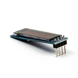 Compact SSD1306 0.91 inch 128x32 I2C OLED display module with pins for Arduino Raspberry Pi and ESP32