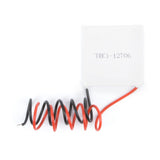 TEC1-12706 thermoelectric peltier cooler plate with red and black wires coiled
