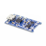 TP4056 1A lithium polymer battery charging board with micro USB port and current protection components