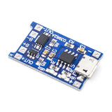 TP4056 1A lithium polymer battery charging board with micro USB port and current protection components