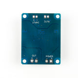 Back side of TPA3118 PBTL single digital amplifier board showing input, output, and power connection points