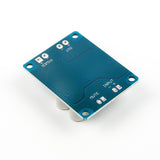 Back side of TPA3118 PBTL single digital amplifier board showing power, output, mute, and input solder pads