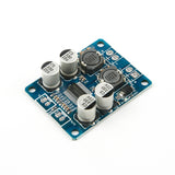 TPA3118 PBTL single digital amplifier board with capacitors and inductors on blue PCB