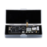 TTGO T-Beam ESP32 LoRa 915MHz development board inside protective plastic case with foam padding