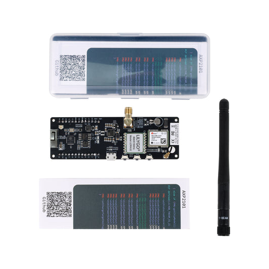 TTGO T-Beam ESP32 LoRa 915MHz development board with NEO-6M GPS module, antenna, and packaging