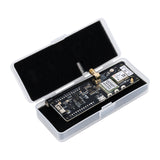 TTGO T-Beam ESP32 LoRa 915MHz development board with NEO-6M GPS module in protective plastic case
