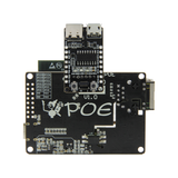 TTGO T-Internet-POE ESP32 Ethernet development board with LAN8720A chip showing top view and USB ports