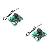 W1209 12V Digital Temperature Controller Thermostat Module — 2-Pack; 2 complete units shown