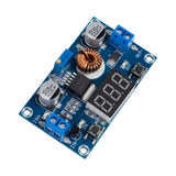 XL4015 adjustable DC-DC step-down module with digital voltmeter display and input output terminals