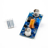 XL4015 adjustable DC-DC step-down module with separate aluminum heatsink for cooling