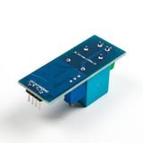 ZMPT101B AC single-phase voltage sensor module showing back side with pins and solder points