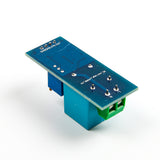 Back view of ZMPT101B AC single-phase voltage sensor module showing PCB and connection pins