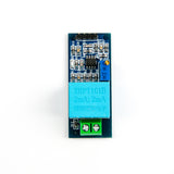ZMPT101B AC single-phase voltage sensor module with blue transformer and green terminal block for Arduino and ESP32
